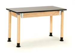 National Public Seating ADJ LABTBL30X60 CHEMRES, OAK, Quantity: Each